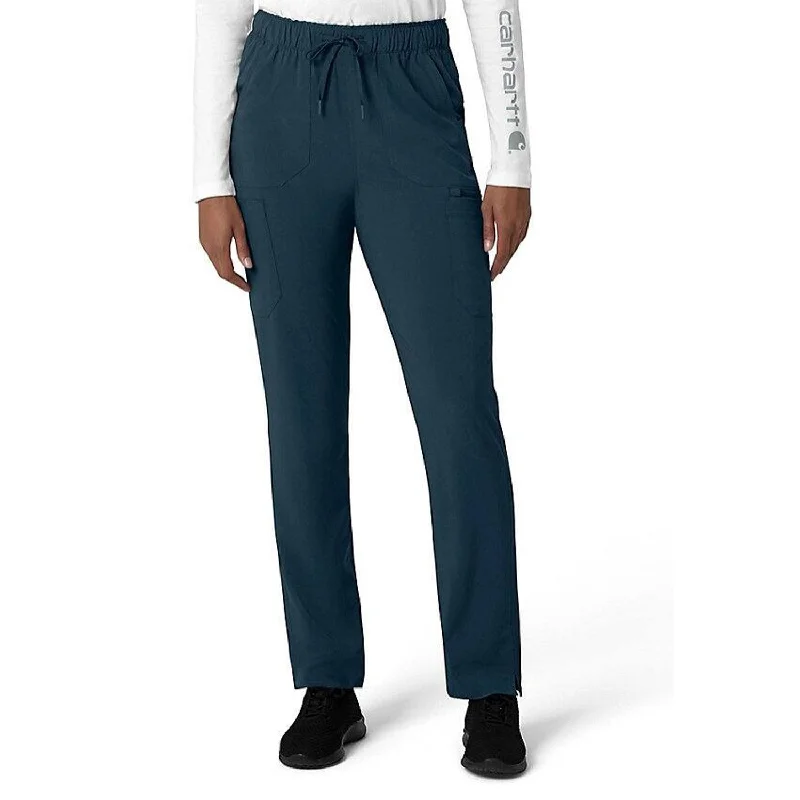 Women's Everyday Clothes Carhartt Women's Force Cross Flex 7-Poket Cargo Scrub Pant_Navy Women's Everyday Clothes Carhartt Women's Force Cross Flex 7-Poket Cargo Scrub Pant_Navy