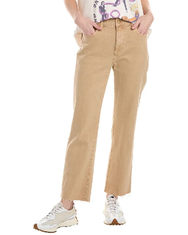 Women's Evening Clothes DL1961 Patti Straight High-Rise Sand Vintage Ankle Jean