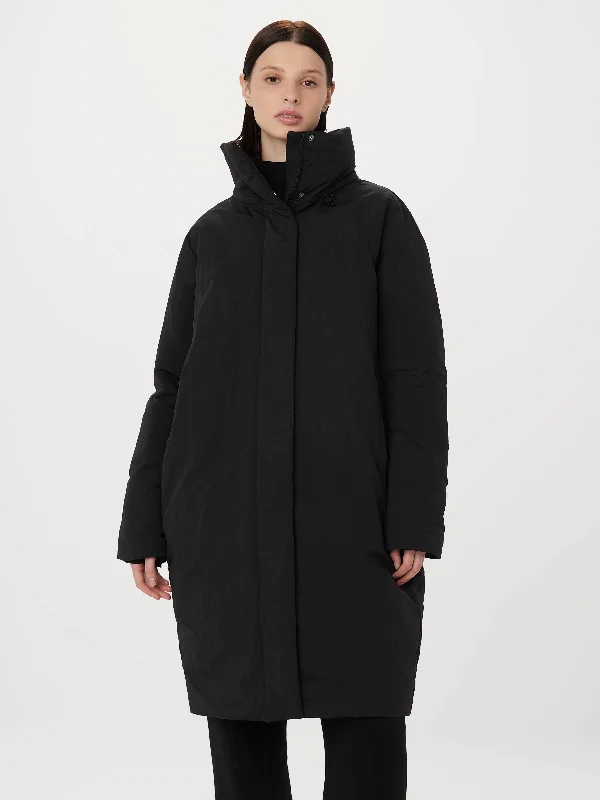 Best Online Women's Boutiques The Iceland Long Coat in Black