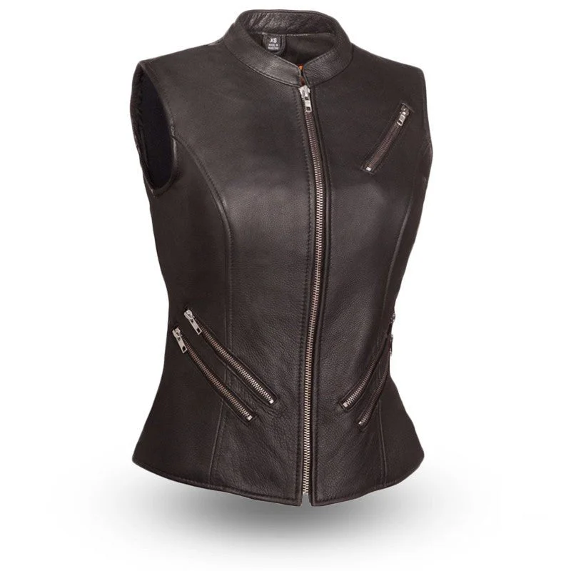 Sale On Sale Fairmont Women's Motorcycle Leather Vest