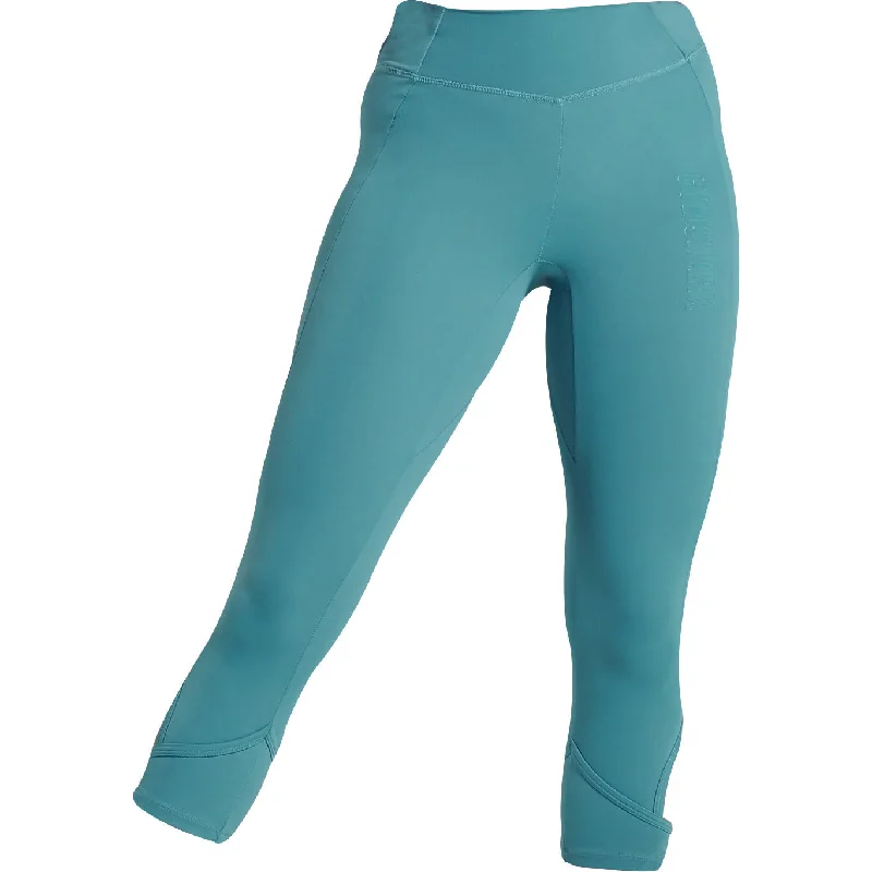 Women's Trendy Outfit Gymshark Studio Cropped Womens 3/4 Training Tights - Blue