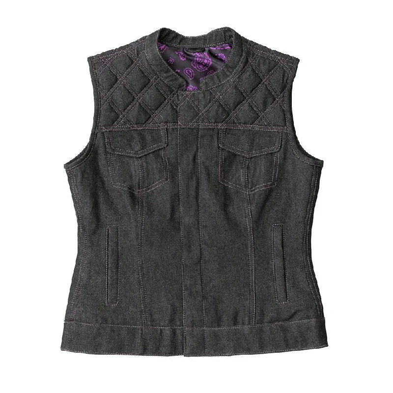 Minimalist Women's Fashion Clothing Eclipse Women's Club Style Denim Vest - Limited Edition