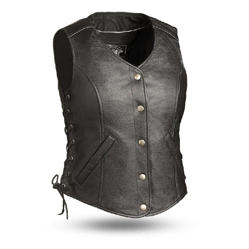 Flash Sale Online Honey Badger Women's Motorcycle Leather Vest