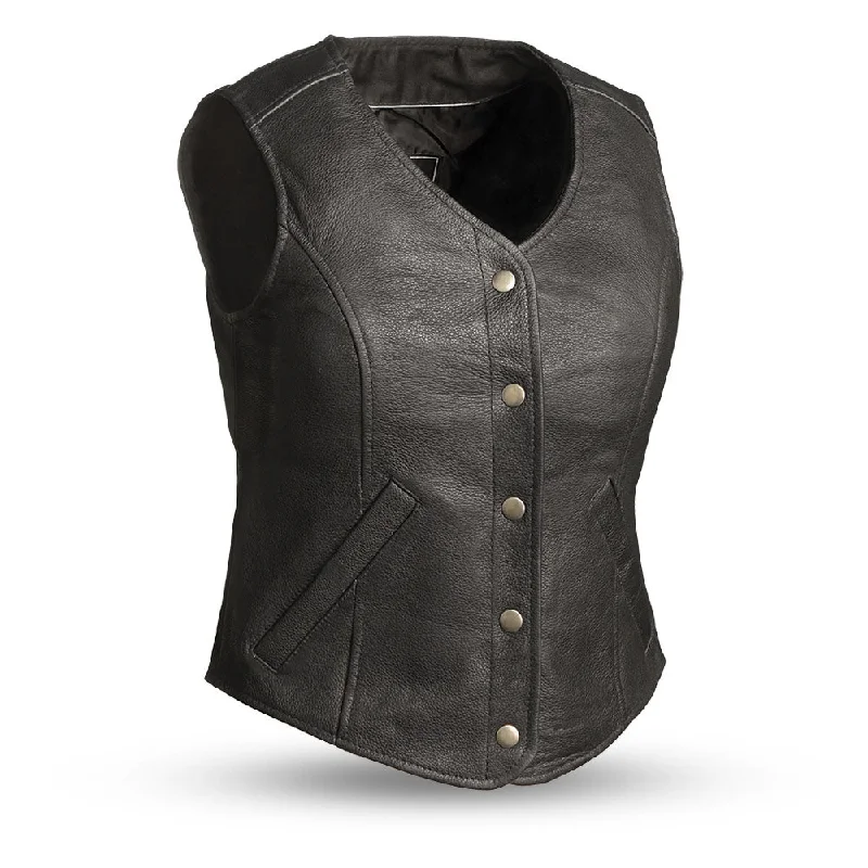 New Arrival Discount Derringer Women's Motorcycle Leather Vest