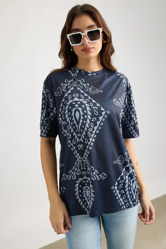 Elegant Women's Clothing Printed Women's T-Shirt - Warli