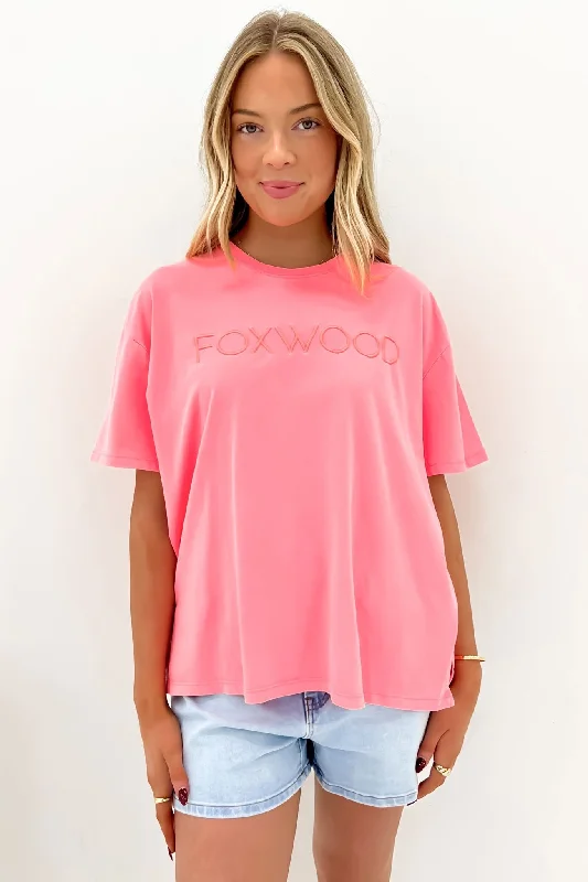 Outfits Ideas Simplified Tee Neon Pink