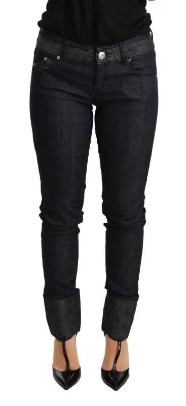 Women's Date Night Outfit Ermanno Scervino Skinny Folded Hem Trouser Cotton Women's Jeans Women's Date Night Outfit Ermanno Scervino Skinny Folded Hem Trouser Cotton Women's Jeans