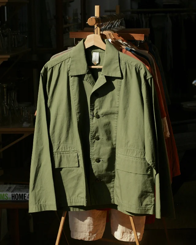 Fashion Women's Clothing Spring Pearson Cotton Jacket in Olive Drab