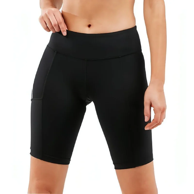 Women's Versatile Apparel 2XU Run Dash Mid Rise Compression Womens Short Running Tights - Black