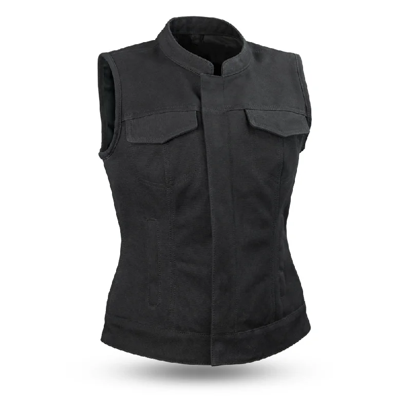 Women's Clothing Sale Ludlow Women's Motorcycle Canvas Vest