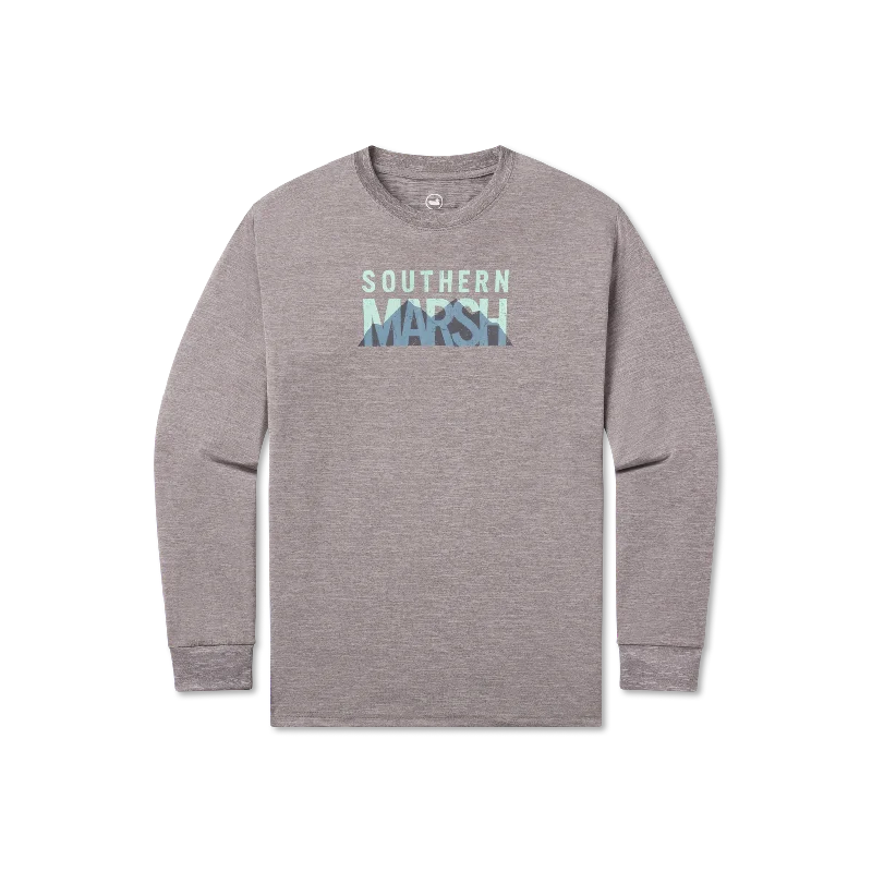 Women's Seasonal Apparel FieldTec™ Heathered Performance Tee - Marsh Mountains - Long Sleeve