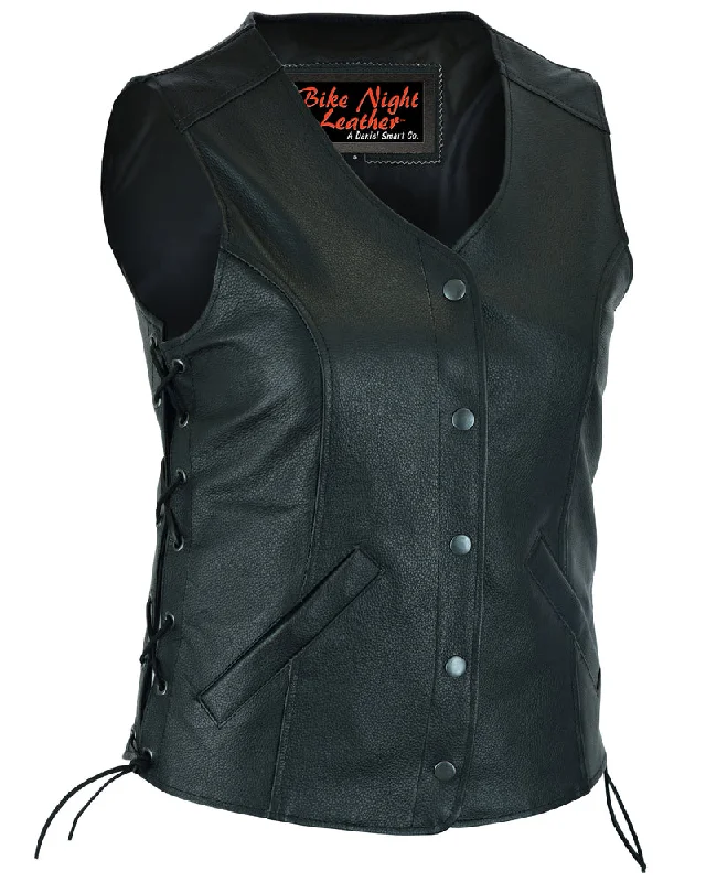 Women's Transitional Garments DS206 Women's Stylish Longer Body ¾ Vest - Side Laces