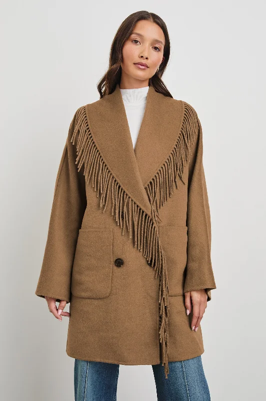 Women Clothes HUGO COAT - CAMEL