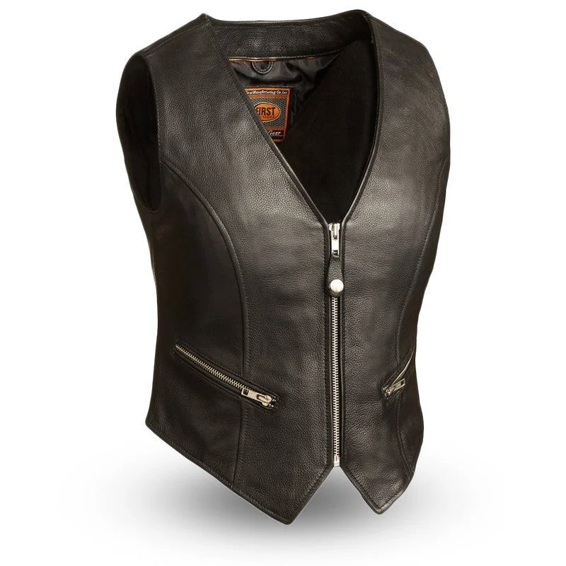 Sales Clothes Montana Women's Motorcycle Leather Vest