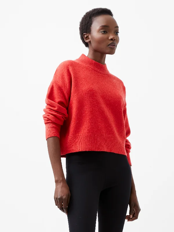 Modern Women's Fashion with Vintage Touches Vhari Mock Neck Sweater