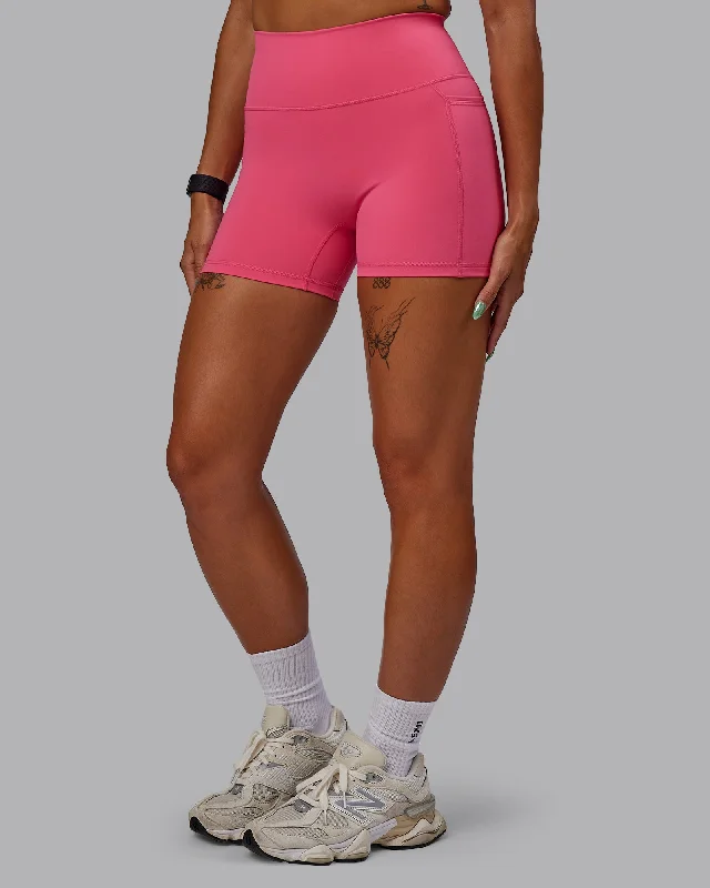 Timeless Women's Apparel Fusion X-Shorts With Pockets - Hot Pink