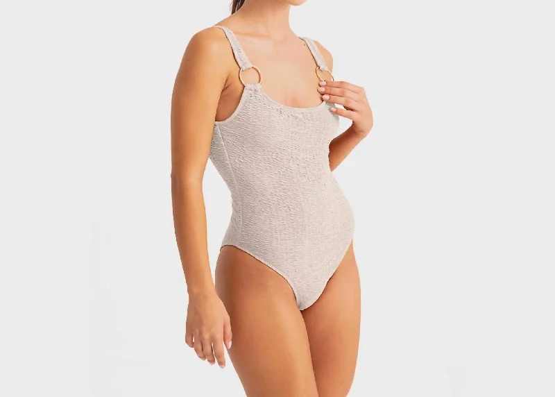 Women's Work Outfit For The Office Sonic Smock Swimsuit In White