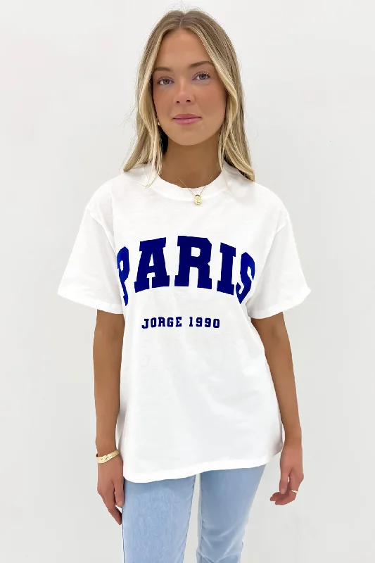 Women's Evening Apparel Paris Tee Vintage White