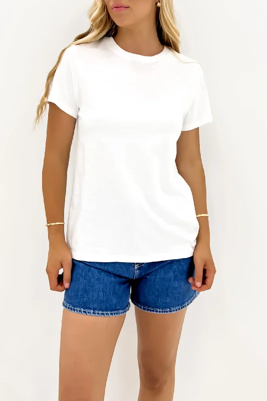 Women Fashion Core Layering Tee White