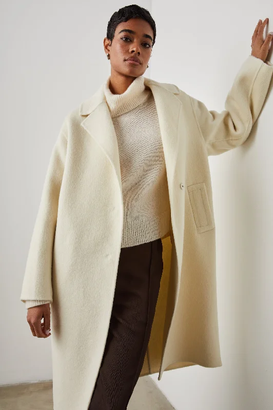 Women's Outerwear Apparel LORE COAT - IVORY