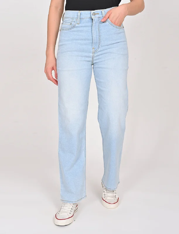 Sale On Sale Women's High Rise Ribcage Slim Straight Fit Jeans