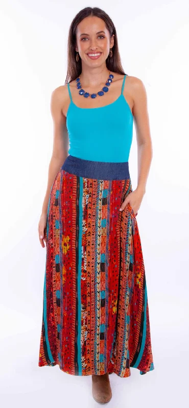 Seasonal Women's Fashion Trends Scully Womens Southwestern Patchwork Santa Fe 100% Rayon Skirt Seasonal Women's Fashion Trends Scully Womens Southwestern Patchwork Santa Fe 100% Rayon Skirt