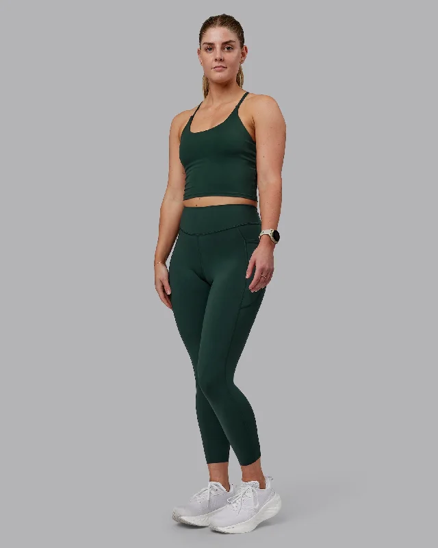 Women's Office Attire Elite 7/8 Length Leggings - Vital Green