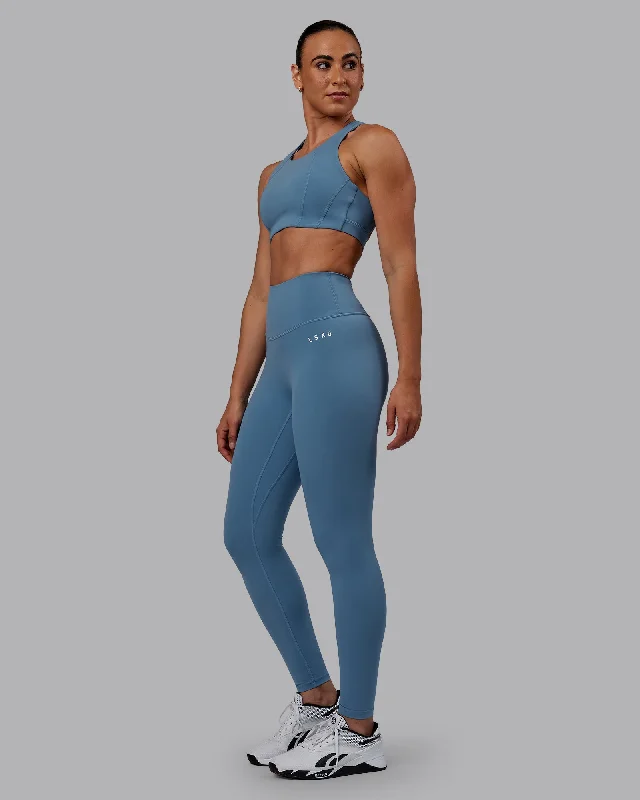 Women's Plus-Size Casual Outfit RXD High Waist Full Length Leggings - Elemental Blue