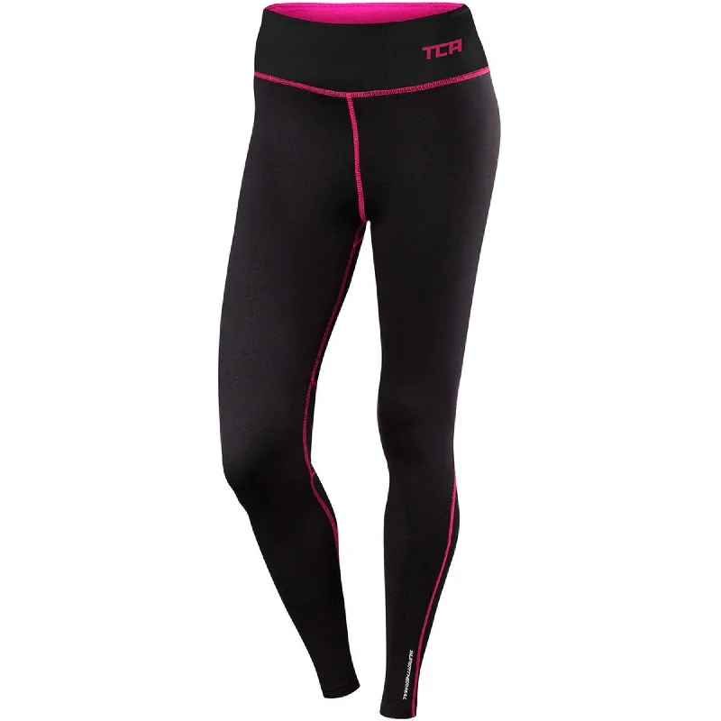 Clothes Women TCA SuperThermal Performance Womens Long Running Tights - Black