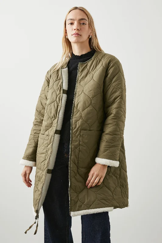 Women's Apparel GRANGER JACKET - IVORY OLIVE MIX