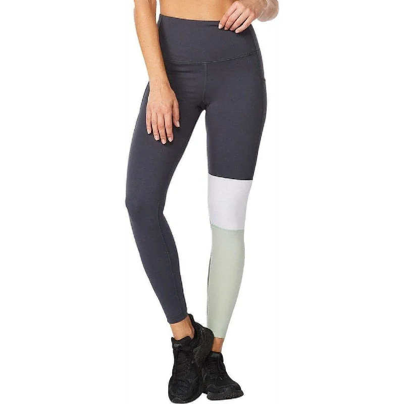 Women's Resort Garments 2XU Form Block Hi Rise Compression Womens Long Running Tights - Navy