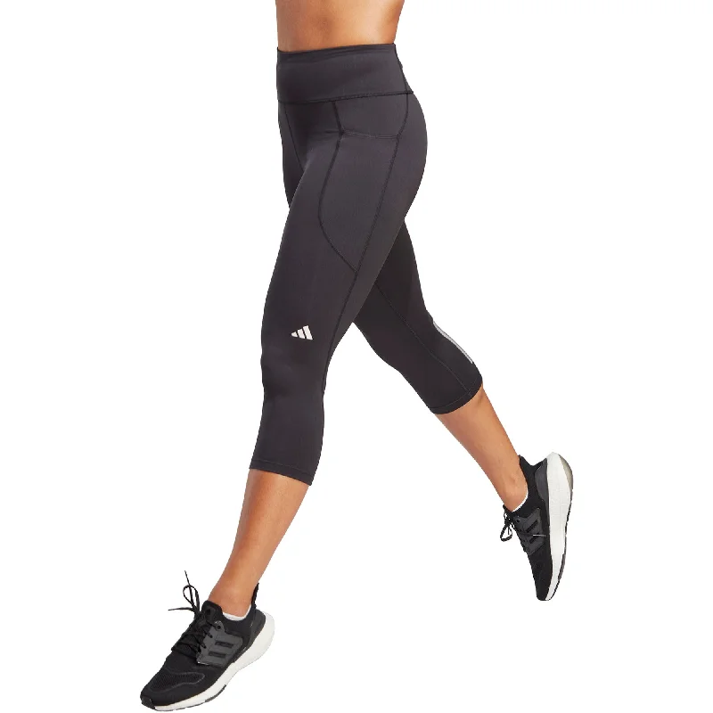 Fashionable Dresses for Women adidas DailyRun Womens 3/4 Capri Running Tights - Black