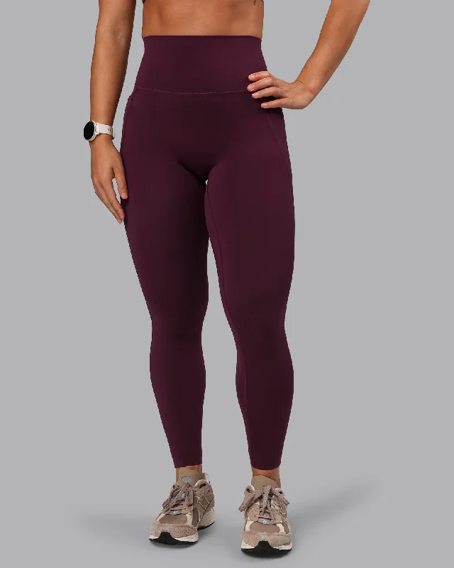 Women's Holiday Apparel Elixir Full Length Leggings With Pockets - Cherry Lacquer