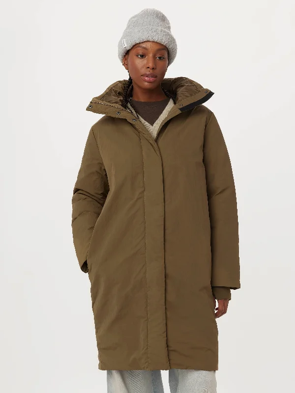 Affordable Online Boutique The Iceland Long Coat in Dark Olive