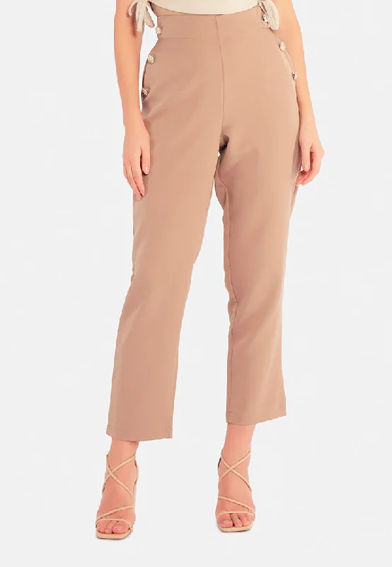 Women's Urban Clothing Semi Casual Straight Pants