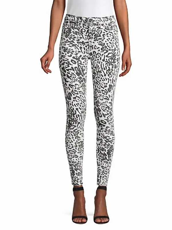 Women's Evening Wear for Special Occasions Barbara High Rise Skinny Jean In Washed Leopard Women's Evening Wear for Special Occasions Barbara High Rise Skinny Jean In Washed Leopard