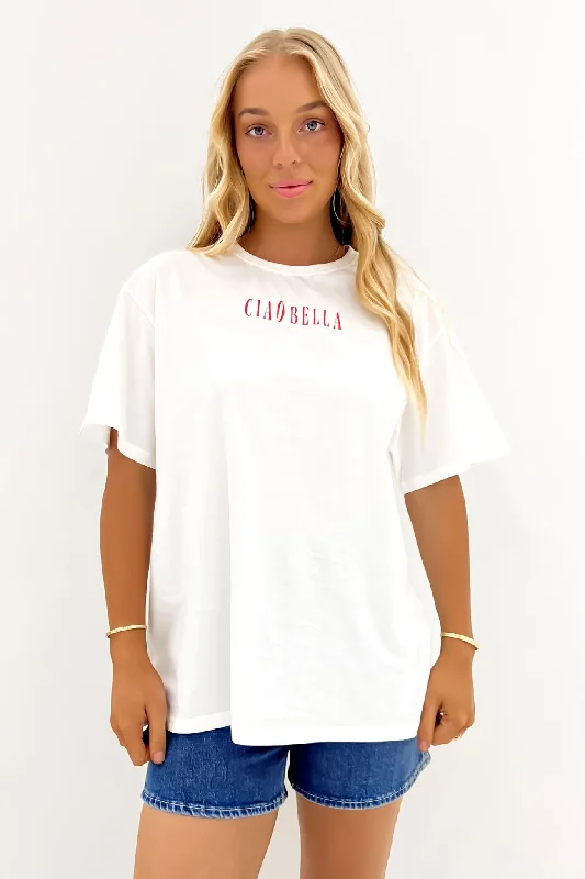 Women's Professional Garments Ciao Tee White