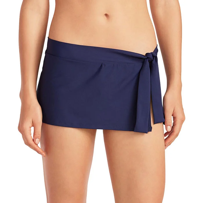 Comfortable Women's Outfits Tommy Bahama Pearl Skirted Bikini Bottom - Mare Navy*