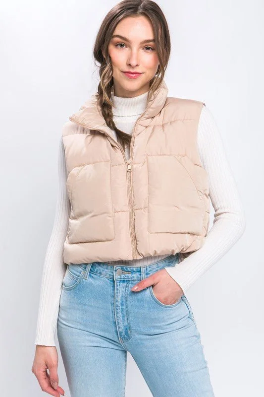 Affordable Online Boutique Puffer Vest With Pockets