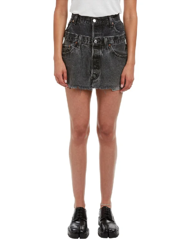 Sustainable Women's Apparel EB Denim Reinvented Double Skirt