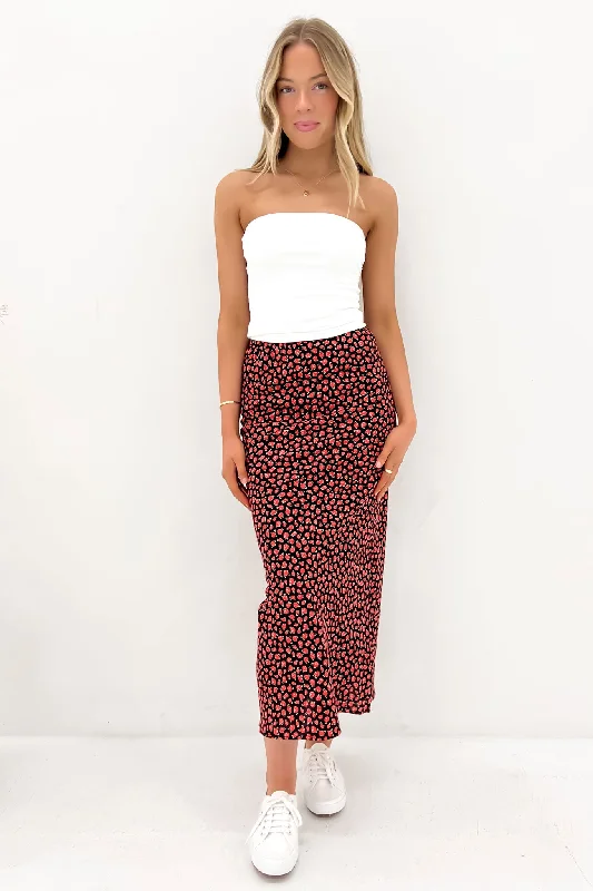 Women's Chic Outerwear Garments Lana Maxi Skirt Red