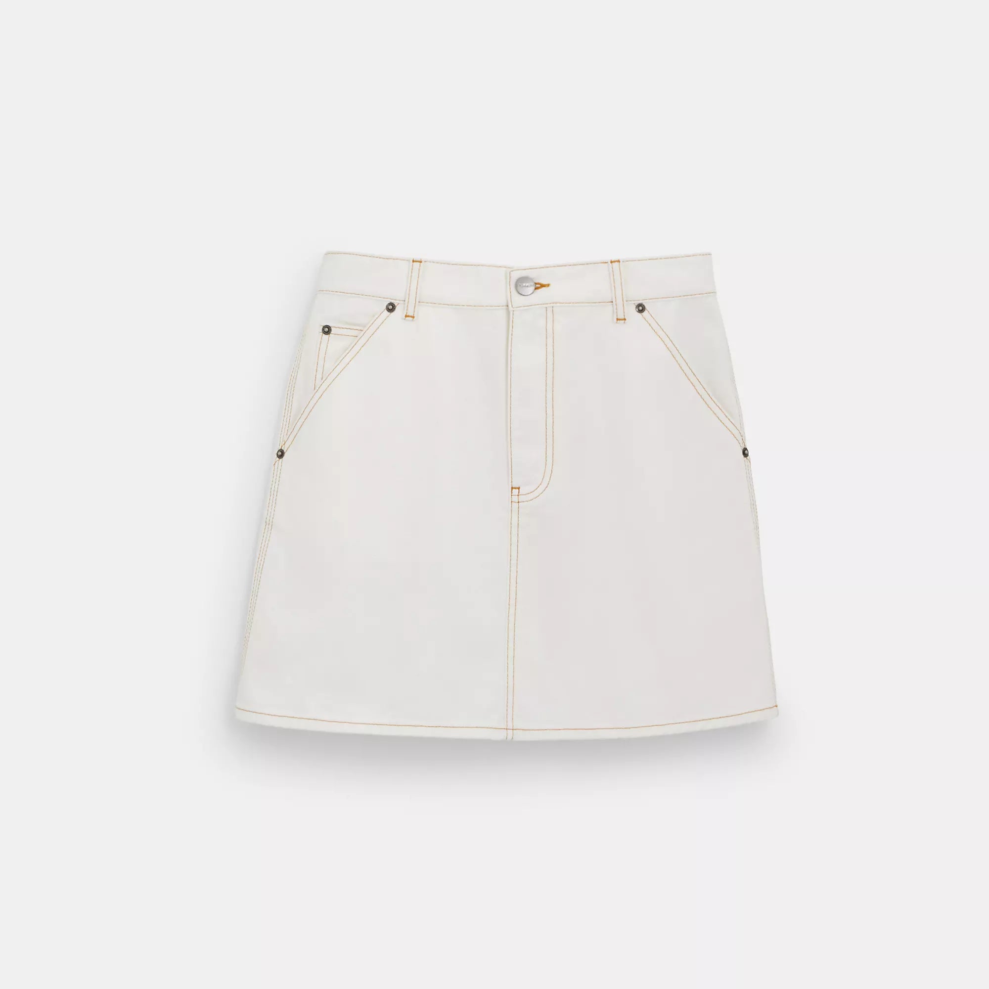 Women's Transitional Garments Coach Outlet Twill Utility Skirt In Organic Cotton And Recycled Polyester