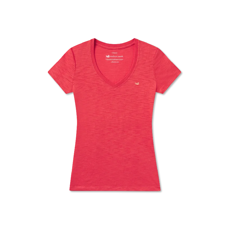 Chic Women's Garments Caroline V-Neck Tee - Slub