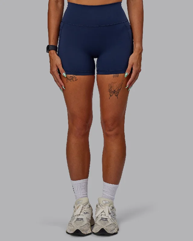 Casual Apparel For Women Fusion X-Shorts With Pockets - Future Navy