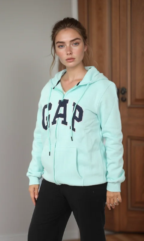 New Arrival Discount Women Zip-Up Hoodie (Mint)