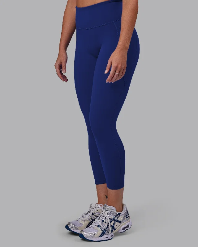 Women's Formal Event Outfit Fusion 7/8 Length Leggings - Midnight Blue