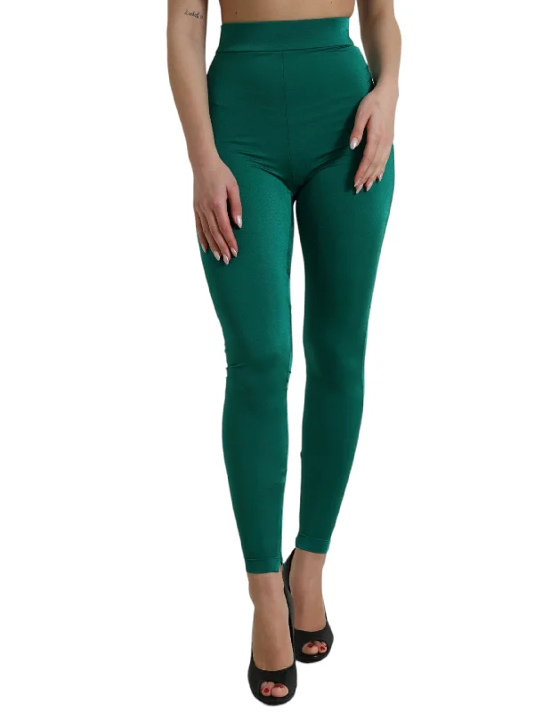 Women's Occasion Wear Apparel Dolce & Gabbana  Nylon Stretch Slim Leggings Women's Pants