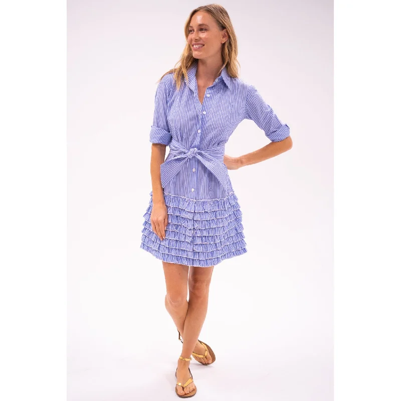 Women's Functional Apparel For Outdoor Activities Ruffle Shirt Dress