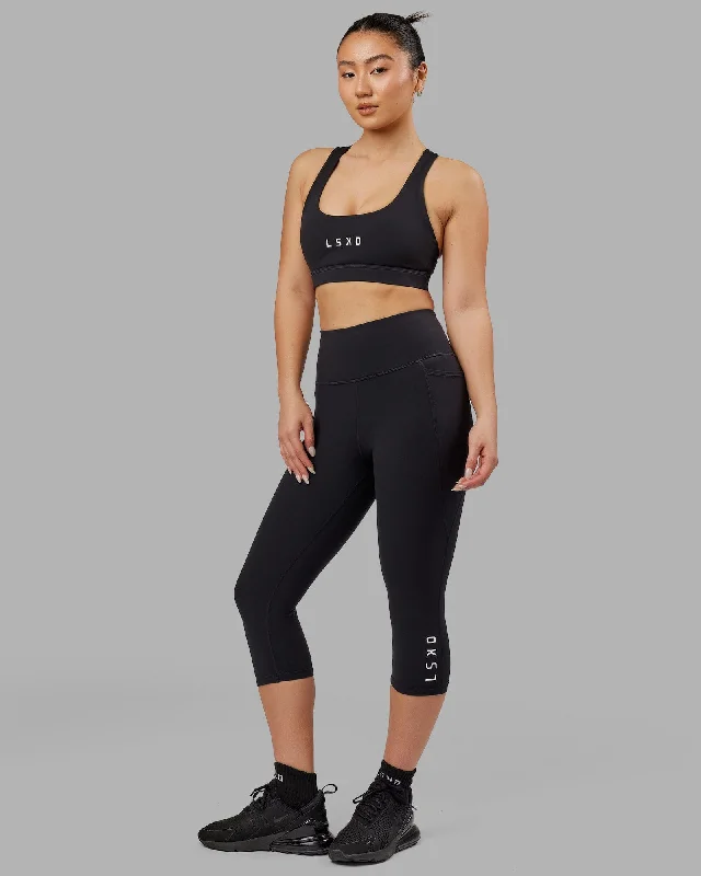 Sale For Women Flux 3/4 Length Leggings - Black