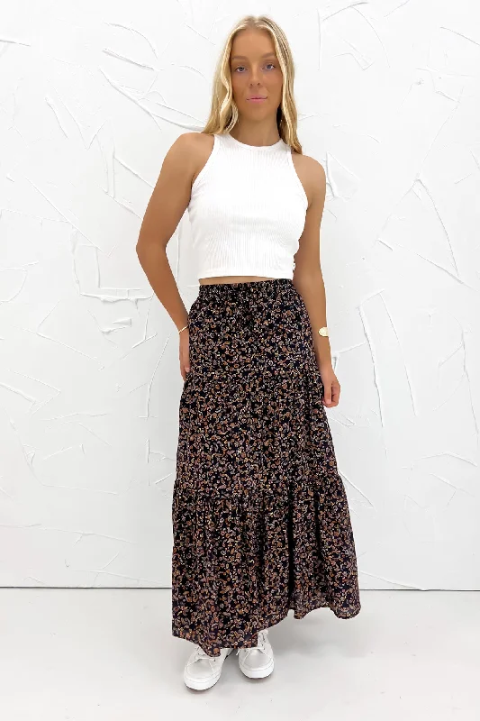 Women's Stylish Professional Garments Pip Maxi Skirt Print